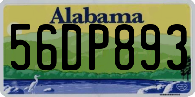 AL license plate 56DP893