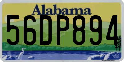 AL license plate 56DP894