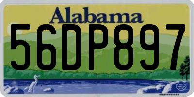 AL license plate 56DP897