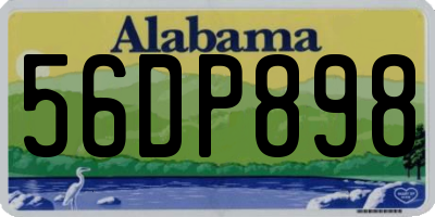 AL license plate 56DP898