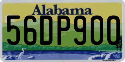 AL license plate 56DP900