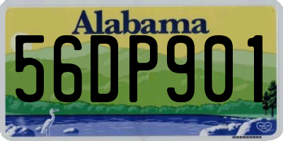 AL license plate 56DP901