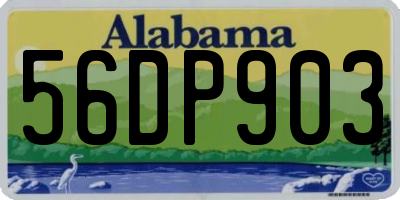 AL license plate 56DP903