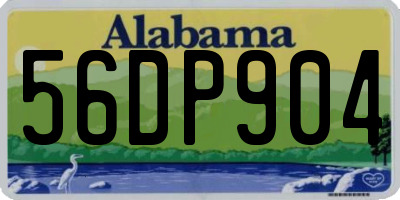 AL license plate 56DP904