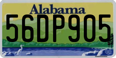 AL license plate 56DP905