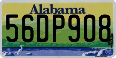 AL license plate 56DP908