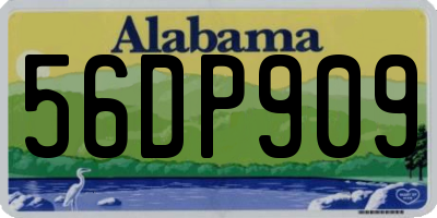 AL license plate 56DP909