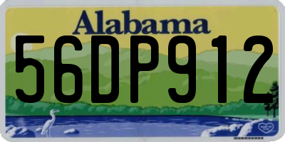 AL license plate 56DP912
