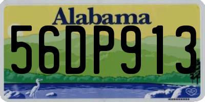 AL license plate 56DP913