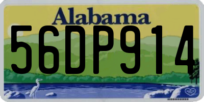 AL license plate 56DP914