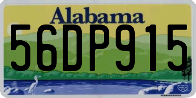 AL license plate 56DP915