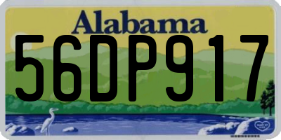 AL license plate 56DP917