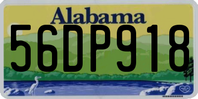 AL license plate 56DP918