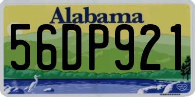 AL license plate 56DP921