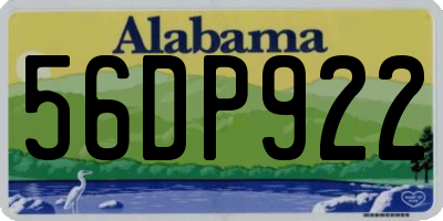 AL license plate 56DP922