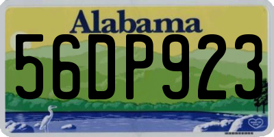 AL license plate 56DP923