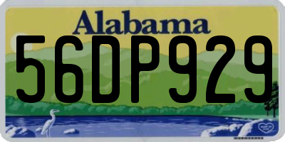 AL license plate 56DP929