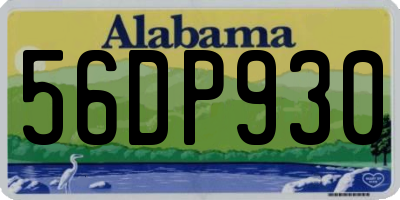 AL license plate 56DP930