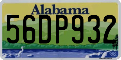 AL license plate 56DP932
