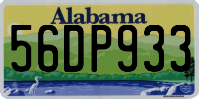 AL license plate 56DP933