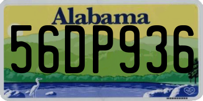 AL license plate 56DP936