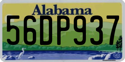 AL license plate 56DP937