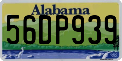 AL license plate 56DP939