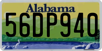 AL license plate 56DP940
