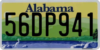 AL license plate 56DP941