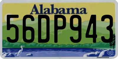AL license plate 56DP943