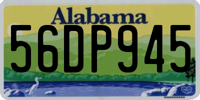 AL license plate 56DP945