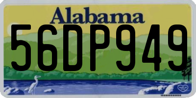 AL license plate 56DP949