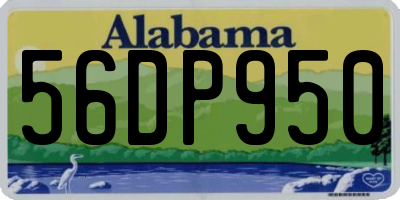 AL license plate 56DP950