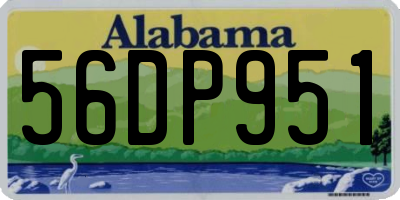 AL license plate 56DP951