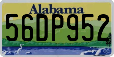 AL license plate 56DP952
