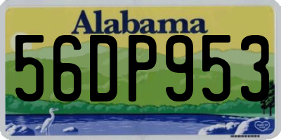 AL license plate 56DP953