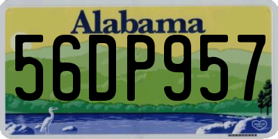 AL license plate 56DP957