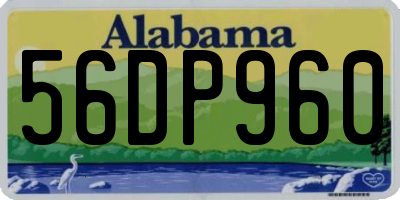 AL license plate 56DP960