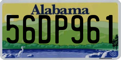 AL license plate 56DP961