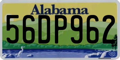 AL license plate 56DP962