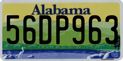 AL license plate 56DP963