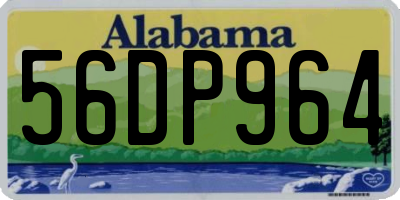 AL license plate 56DP964