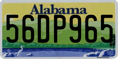 AL license plate 56DP965