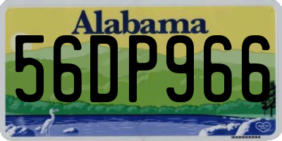 AL license plate 56DP966
