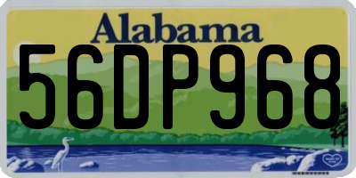 AL license plate 56DP968