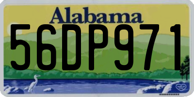 AL license plate 56DP971
