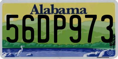 AL license plate 56DP973