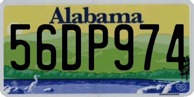 AL license plate 56DP974