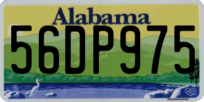 AL license plate 56DP975