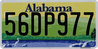 AL license plate 56DP977